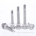 Flange Head Drilling Screw With Tapping Screw Thread